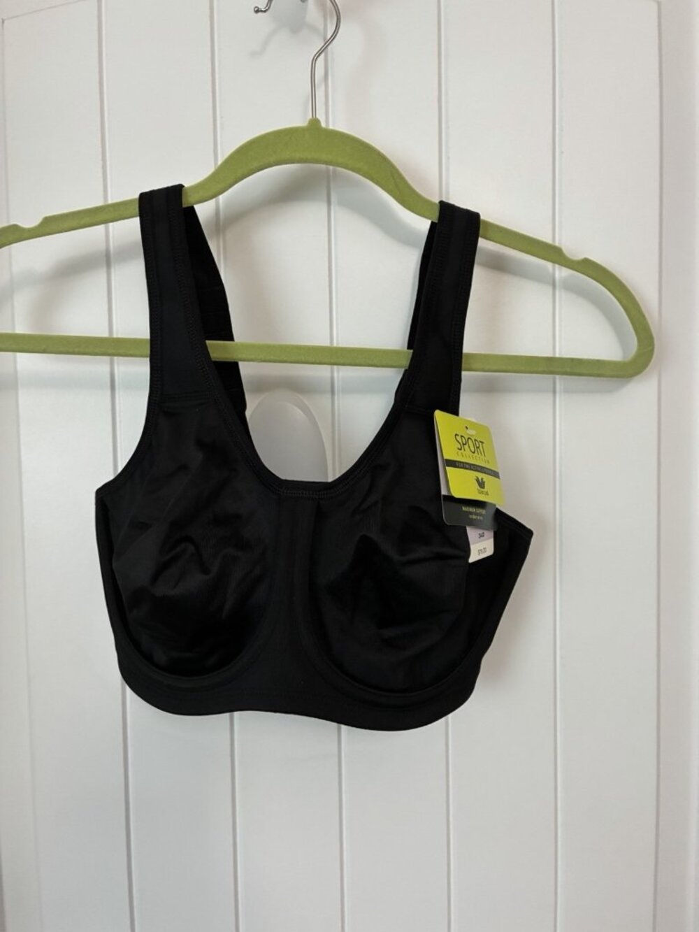 Wacoal Sport Collection Maximum Support Underwire Bra In Black 34D